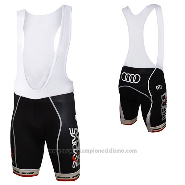 2017 Abbigliamento Ciclismo Dive Dubai Bianco Manica Corta e Salopette